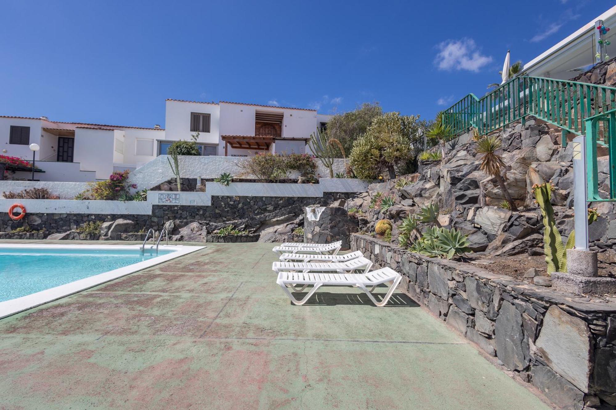 Playa Del Aguila Bungalow Con Terraza Solarium Маспаломас Экстерьер фото