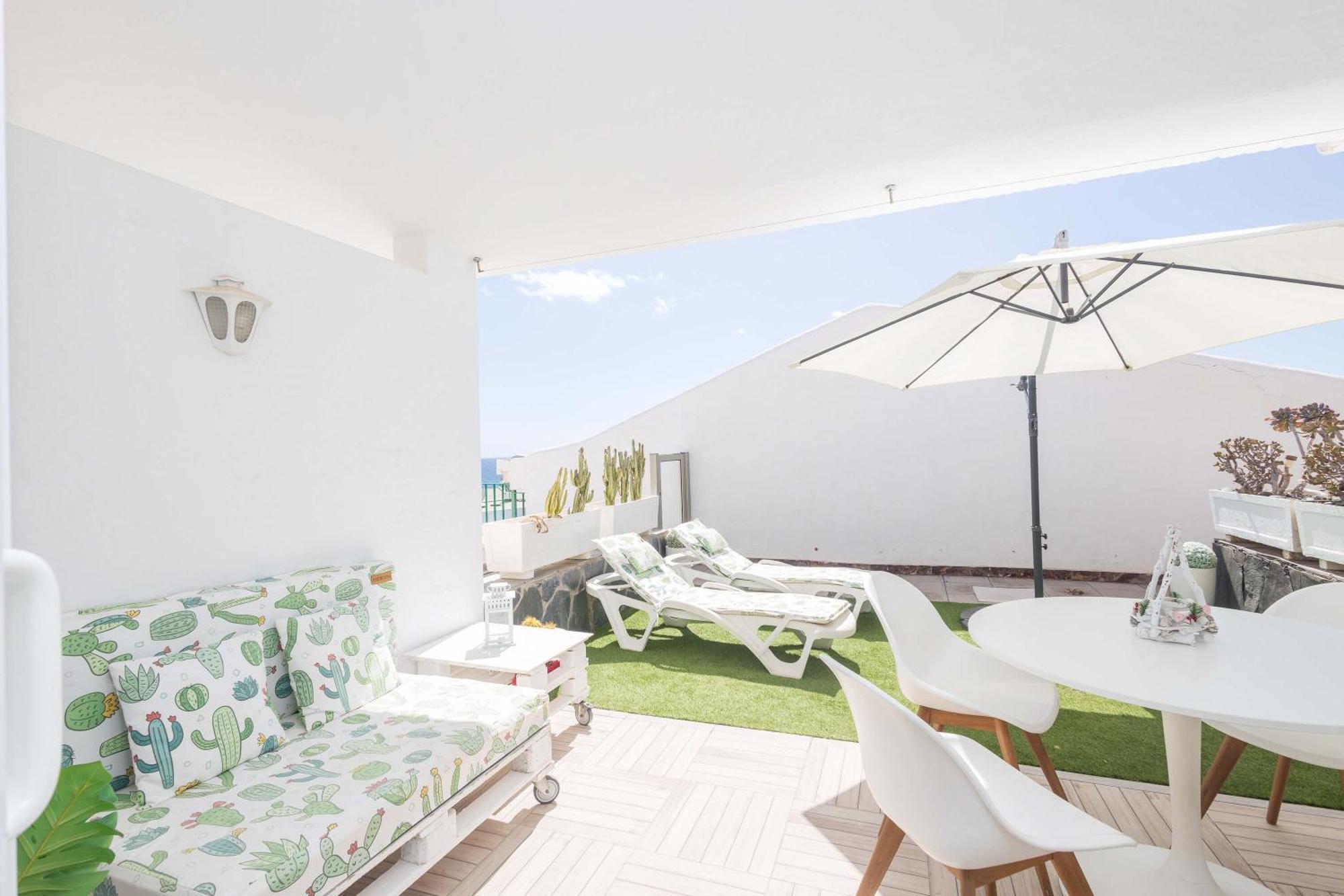 Playa Del Aguila Bungalow Con Terraza Solarium Маспаломас Экстерьер фото