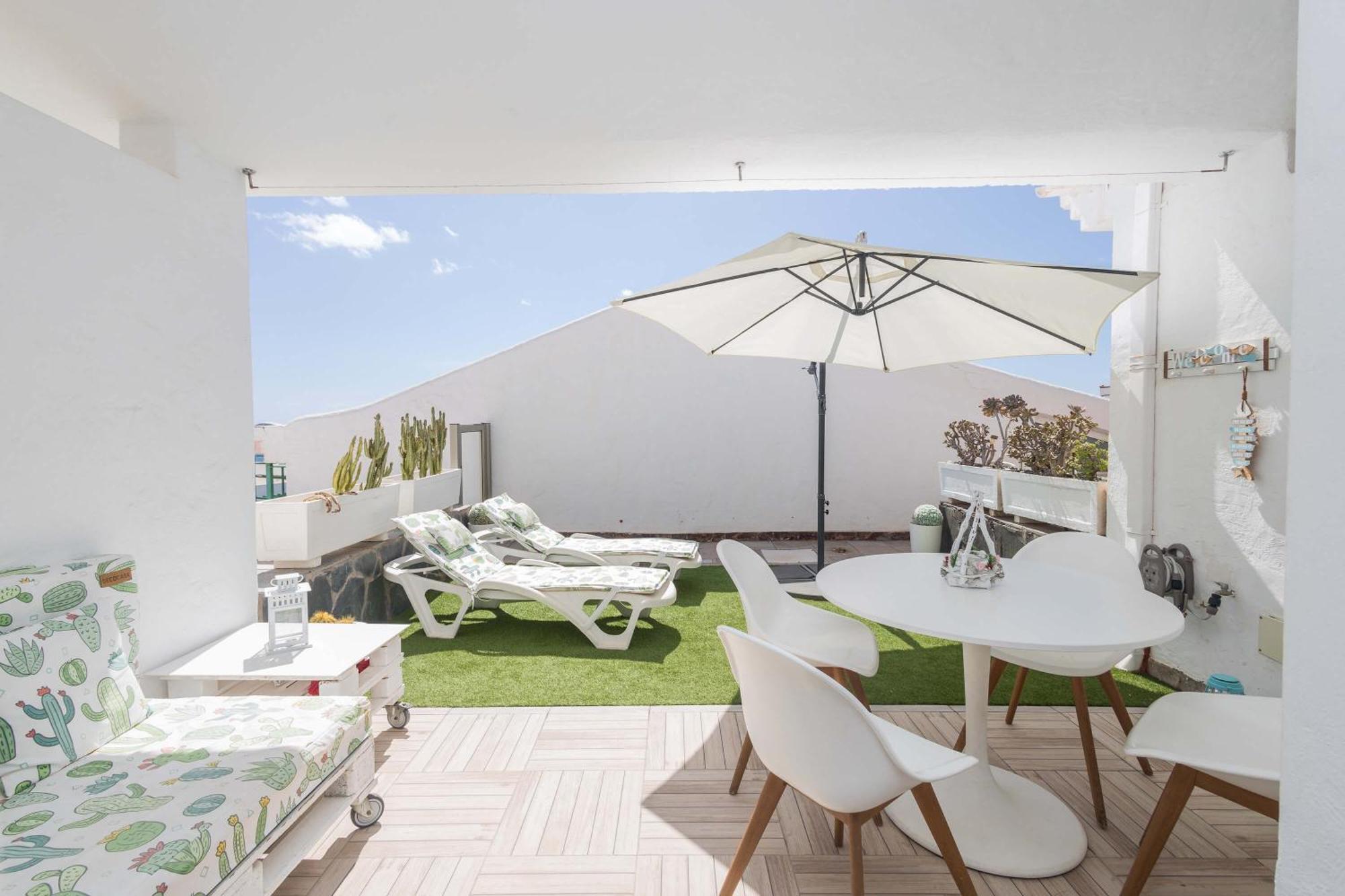 Playa Del Aguila Bungalow Con Terraza Solarium Маспаломас Экстерьер фото